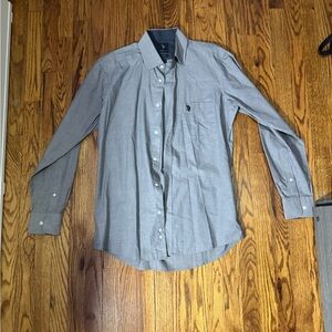 Polo by Ralph Lauren Men's Gray Button-Down Shirt